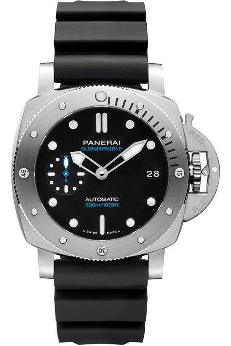 panerai submersible ceramic replica|panerai 42mm dive watch.